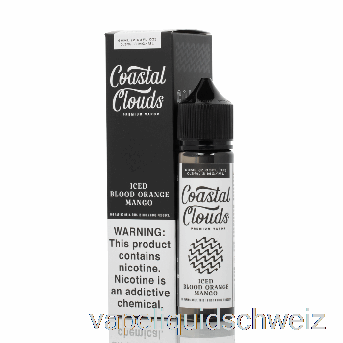 Eisgekühlte Blutorangen-Mango – Coastal Clouds Co. - 60 Ml 0 Mg Vape Liquid E-Liquid Schweiz
